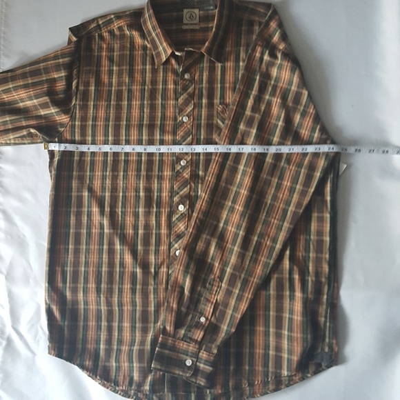 Volcom Button Up Dress Shirt Long Classic Country - Picture 4 of 5